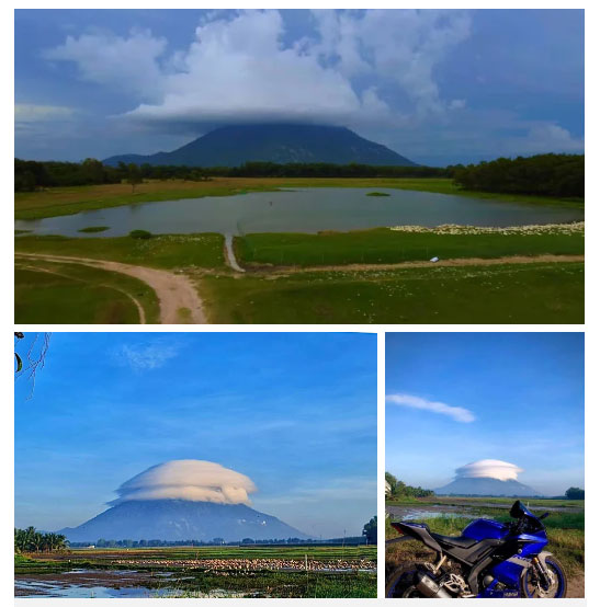 Những hình ảnh đẹp về đám mây được chia sẻ rất nhiều trên mạng xã hội trong sáng nay.