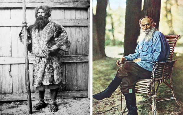 Người Ainu được mô tả khá giống... chân dung của đại văn hào Lev Tolstoy