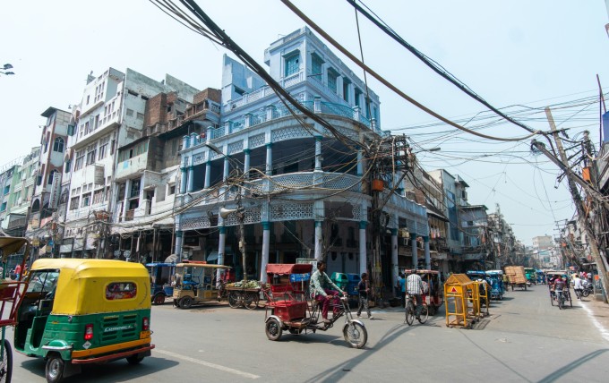 Khu phố cổ Old Delhi.