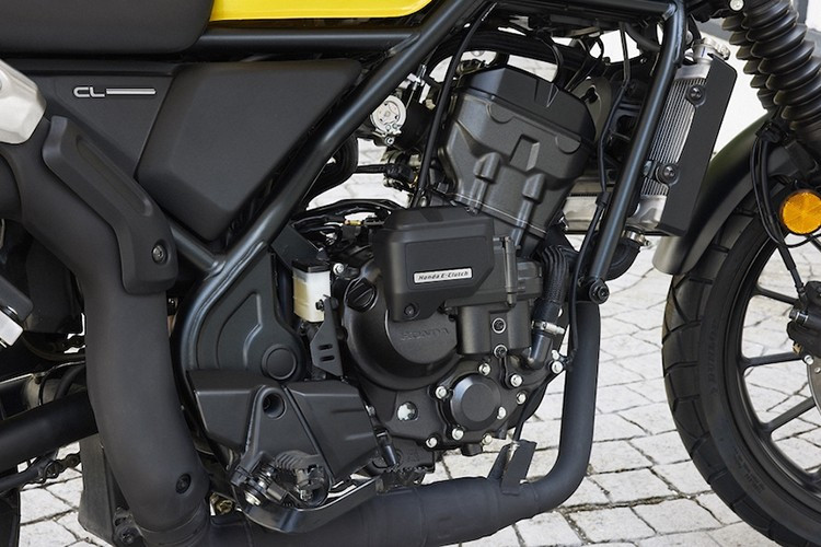 Honda CL250 được trang bị động cơ 249cc, làm mát bằng dung dịch, 4 thì, DOHC, với một xi-lanh đơn. Động cơ này sản sinh công suất 24 mã lực và mô-men xoắn 23 Nm, kết hợp với hộp số 6 cấp. Theo tiêu chuẩn WMTC, hiệu suất nhiên liệu của Honda CL250 đạt 34,6 km/l.