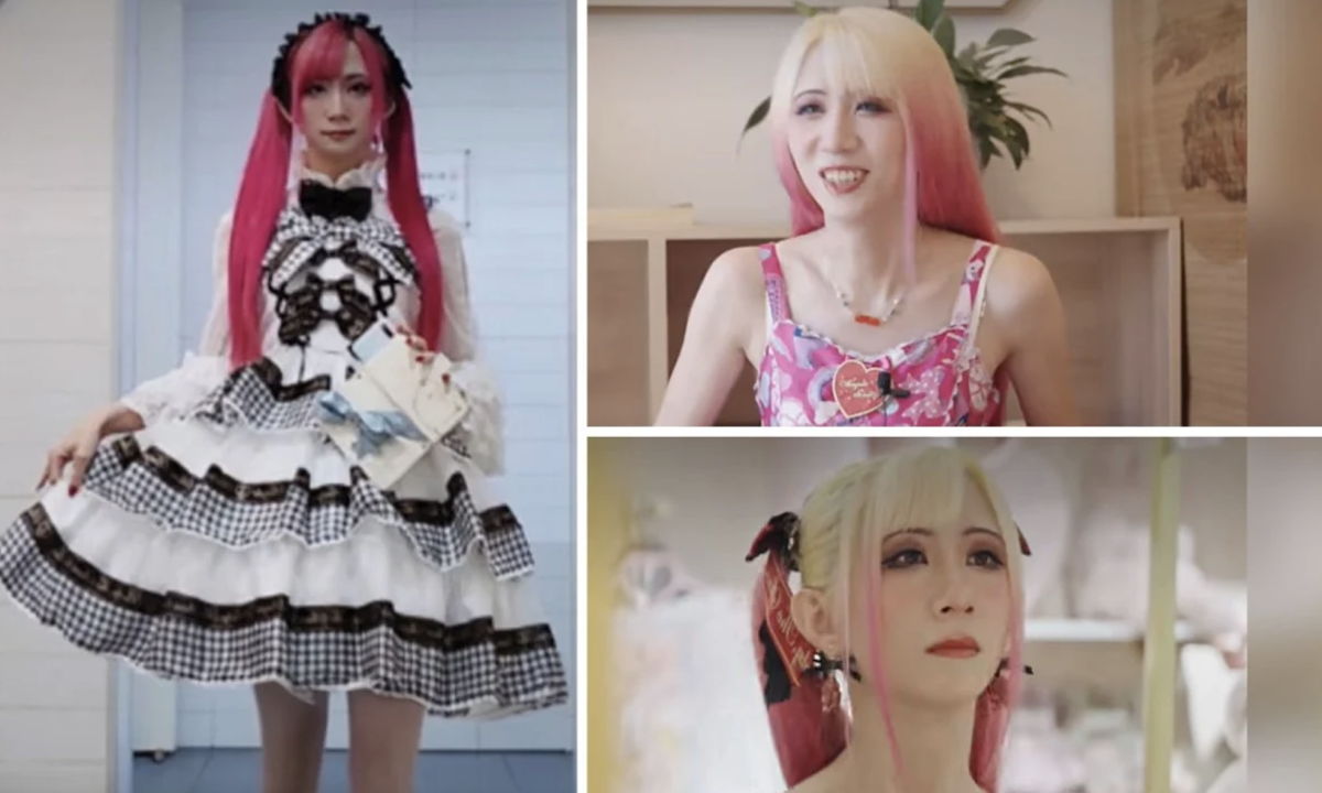 Người đàn ông mặc váy công chúa đi làm