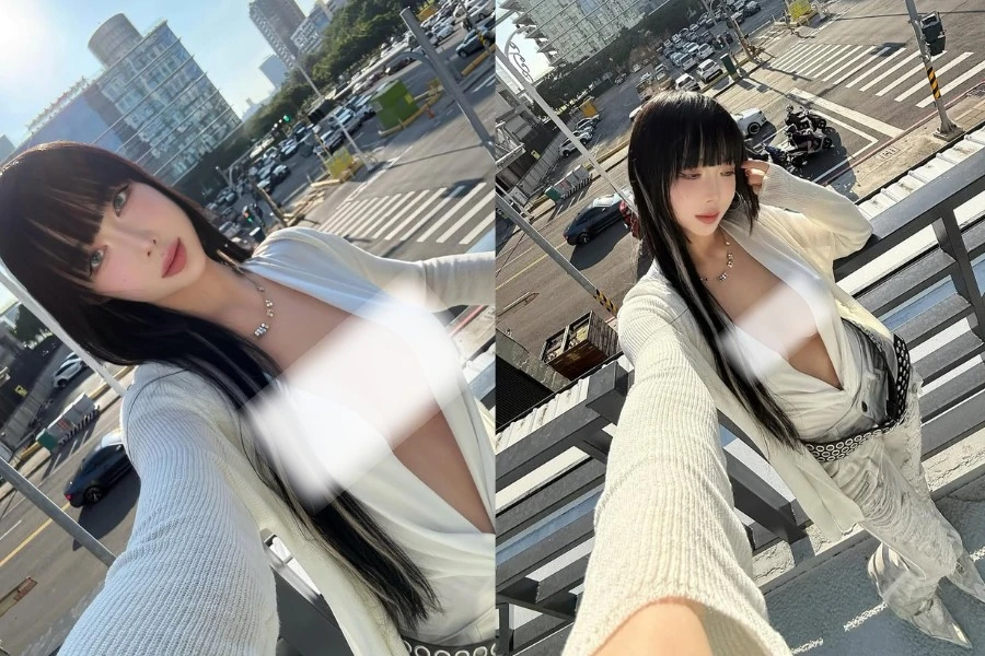 Nữ DJ Luna Kim không mặc nội y đi dạo phố khiến fan 'đỏ mặt'