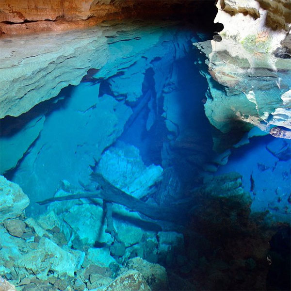 Bên dưới lòng hồ nước là rất nhiều hóa thạch của các loài thú thời tiền sử đã tuyệt chủng.