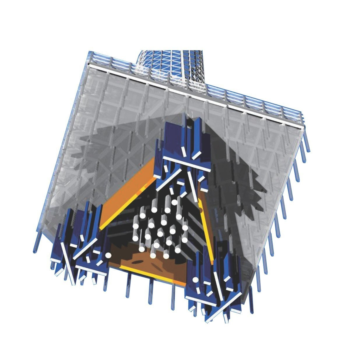 Tòa nhà được xây trên các vòng bi, cao su giảm chấn hoặc bộ hấp thu năng lượng để triệt tiêu rung lắc.(Ảnh: tokyoupdates)