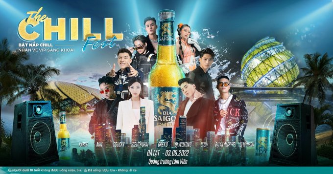 Poster sự kiện The Chill Fest tại Đà Lạt 3/9. Ảnh: