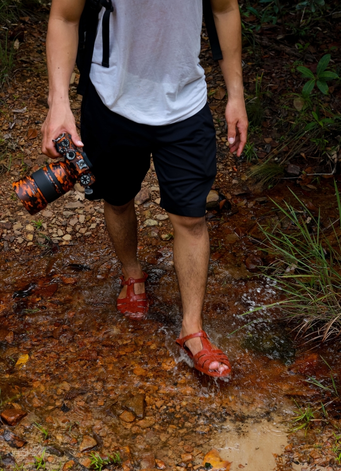 Anh Lý Tuấn Ngọc (nhiếp ảnh sống tại Phú Quốc) vừa có chuyến khám phá suối Đá Ngọn, cho biết một trong những cảm giác thú vị trên đường đi trekking là thỉnh thoảng bạn sẽ bắt gặp một dòng nước mát chảy qua. Nước ở đây lạnh như nước đá, ngâm chân rất đã, đặc biệt vào mùa hè.