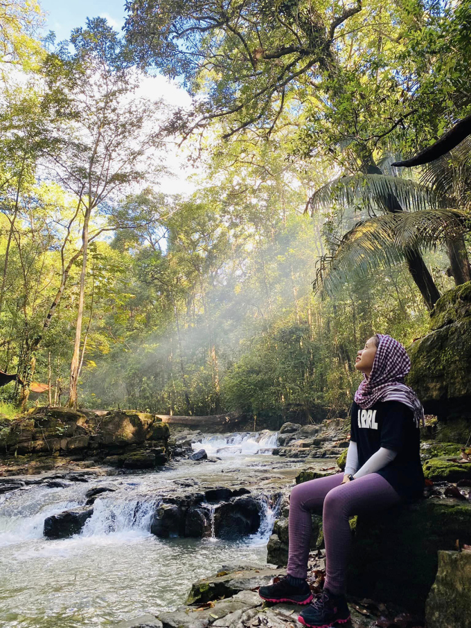 Khung cảnh thiên nhiên xanh mát là điểm thư giãn lý tưởng cho Hồng dịp cuối tuần. Ảnh: NVCC