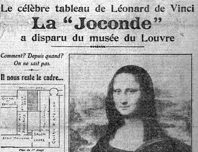 Vụ trộm được đưa lên trang đầu của các tờ báo lớn khắp thế giới.